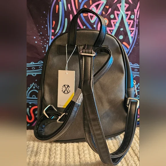 Christian Lacroix Marley PU Denim Backpack - Picture 6 of 12